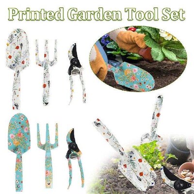 3PCS/Set Aluminum Gardening Tool Kit Garden Rake and Hand