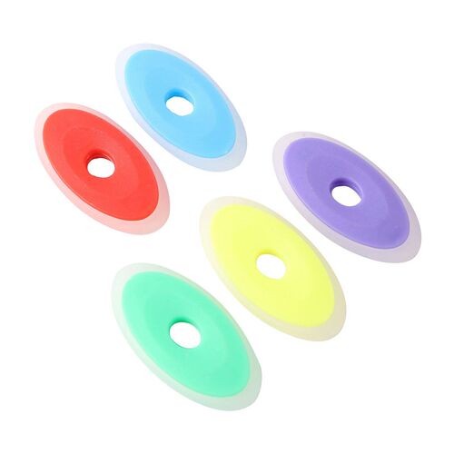 5Pcs/Set Neutral Erasable Pen Special Rubber Color Oval Eras