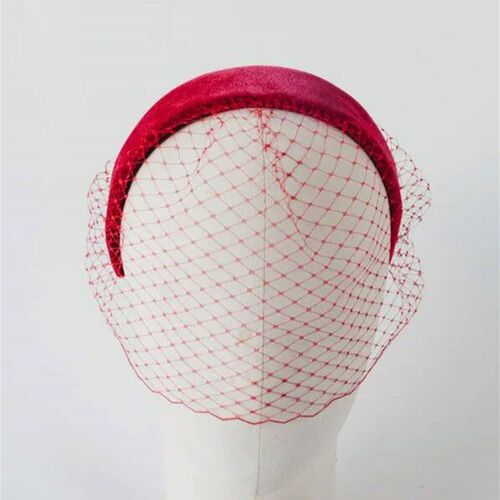 Wedding Masks Black Veil Headband Black Fascinator Birdcage