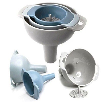Plastic Funnel Pots Pans Bowls Jars Kitchen Gadget Tool 3