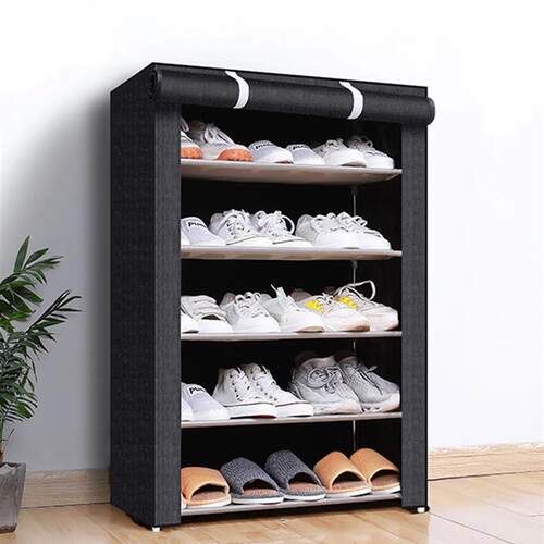10/8/6Layers Shoe Cabinet Dustproof Fabric Organizer Stand H