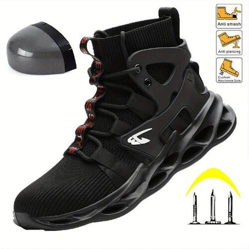 Plus Size Mens High Top Blade Type Steel Toe Puncture