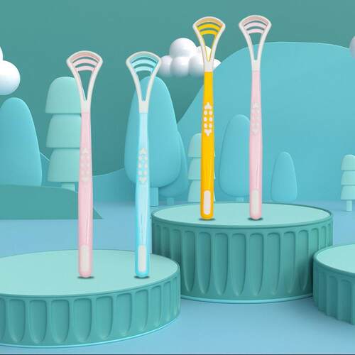 Tongue Scraper, Multi-functional Silicone Tongue Cleaner Dua