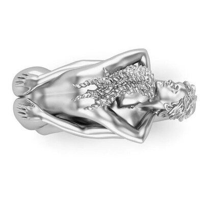 Couple Rings Hug Together Rings For Women Wedding Engagement