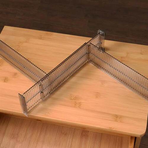 Drawer Cabinet Storage Partition Divider 2pcs Adjustable DIY