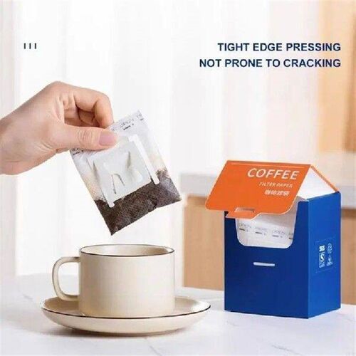 100Pcs Hand Brewed Coffee Hanging Ear Filters Bag Portable