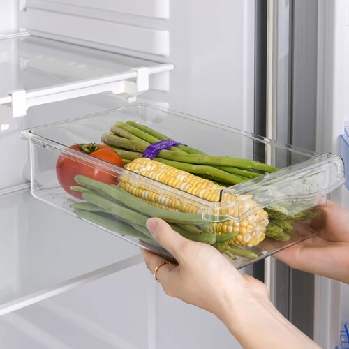 1/2pcs Fridge Organizer Fruit Egg Refrigerator Storage Box U