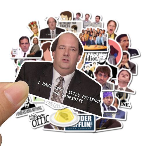 10/30/50pcs Cartoon Classic TV Show The Office ers Motorcycl