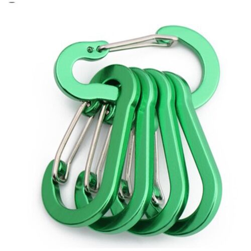 Multicolor Aluminum Wire 5 Outdoor Hiking Hook with Spring B