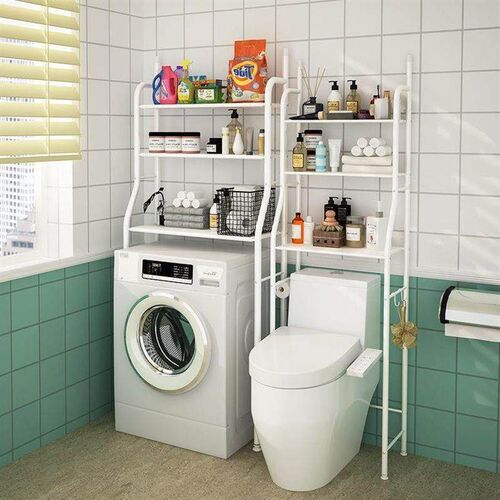 Bathroom toilet rack washing machine large storage shelf