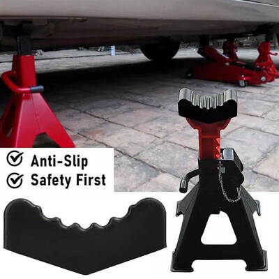 2pcs Car Slotted Lift Jack Stand Rubber Pad Floor Adapter Ra
