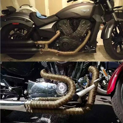 Motorcycle Exhaust Pipe Modified Insulation Tropical Glass F