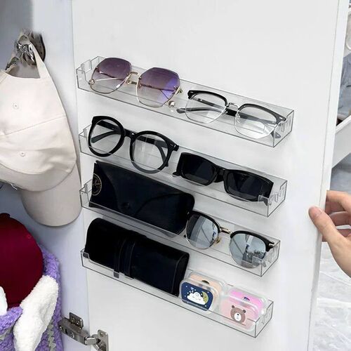 Acrylic Dispaly Rack Wall Mounted Magazine Organizer Shelf W