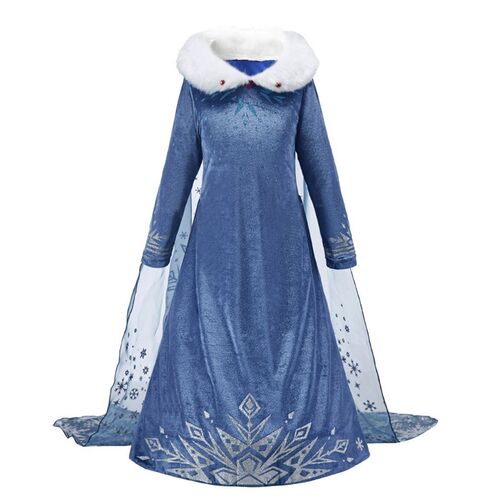 Princess Dress for Girl Anna Elsa Costume Snow Queen Rapunze