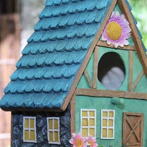 Gift Cute Bird House Resting Place Outdoor Hanging Birds
