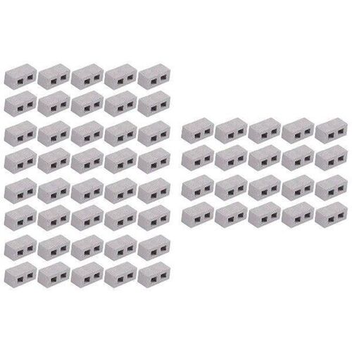 60 Packs Cinder Bs 1/12 Scale Mini Bricks Concrete