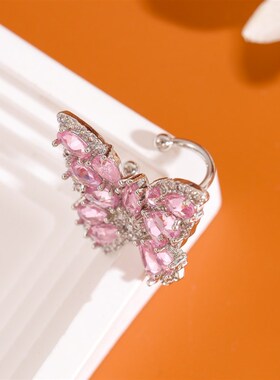 Zircon Butterfly Open RingLuxury Zircon Butterfly Open Ring