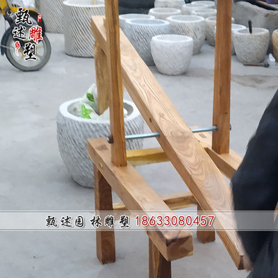 打糕工具脚踏对窝家用石窝商业打年糕冲辣椒机大号手动打糍粑石臼