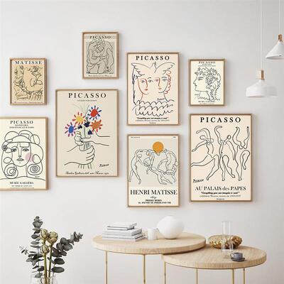 Retro Picasso Matisse Posters And Prints Abstract Girl Body