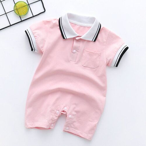 Baby shirt spring and summer conjoined thin short-sleeved ja