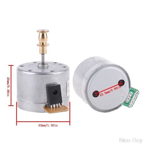 Vinyl Record Player Motor EG530SD-3F DC5-12V 3-Speed 33/45/7