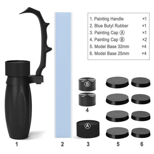 Evemodel Model Coloring Holder Handheld Painting Handle Spec