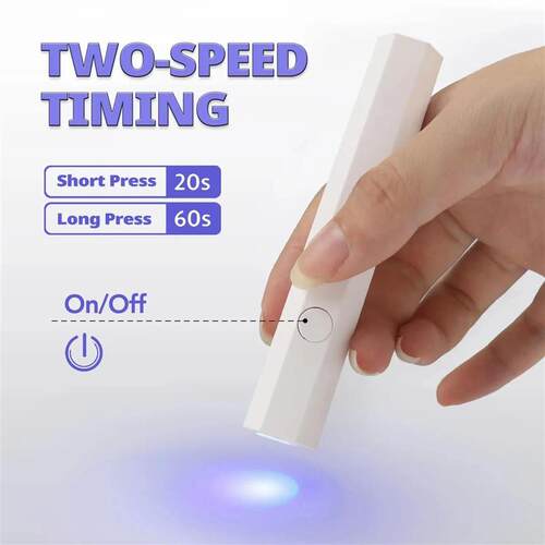HALAIMAN USB Pen-Style Nail Dryer Uv Light For Gel Nails Uv
