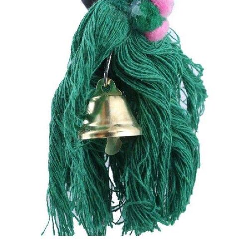 448B Rope Swing Bird Toy Standing Perch Toy Parakeets