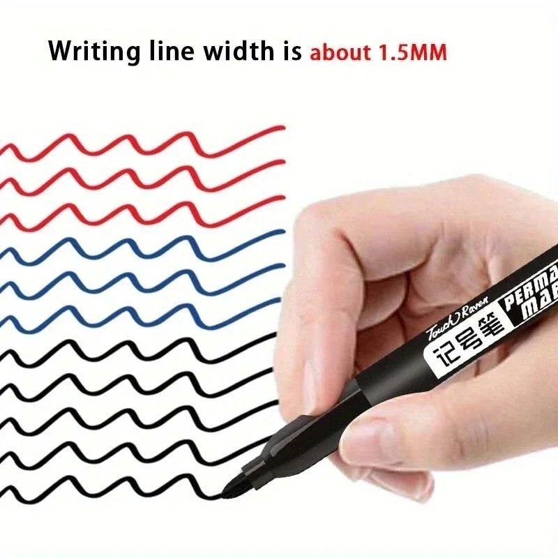 6 Pcs/Set Permanent Art Marker Pen Fine Point Waterproof Ink图片