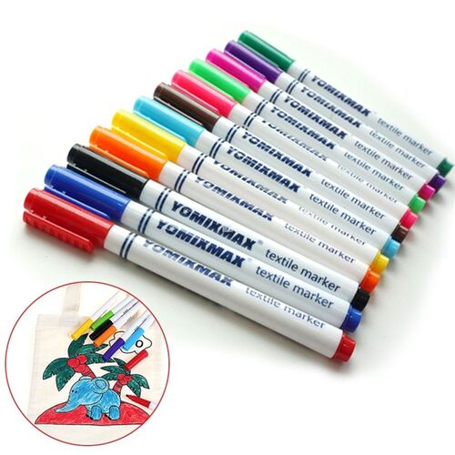 12pcs Clothes Painting Permanent Textile Sewing Accessories