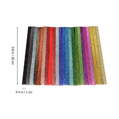 460Pcs Rainbow Star Foldable Paper Strips Pentagram Craft
