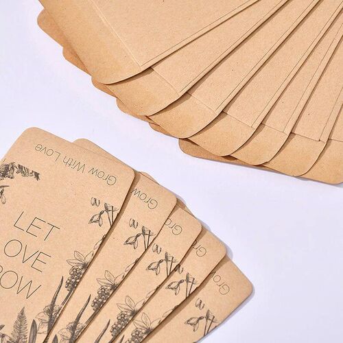100PCS Seed Packets Envelopes Self Sealing Kraft Small Seed