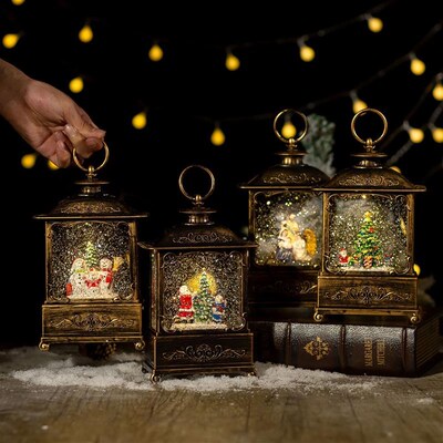 Xmas Decor: Wind Lamp, Crystal Lamp, Music Box Gift