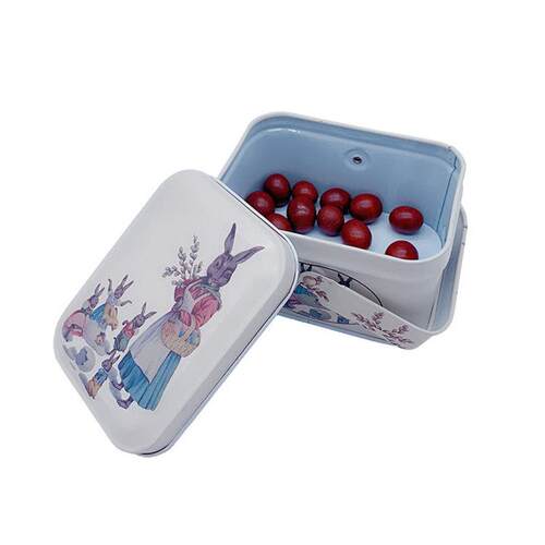 1Pc Vintage Small Suitcase Storage Tin With Lids Candy Cooki