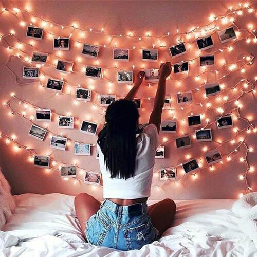 LED String light 5M 10M Photo Clip USB LED Fairy Lights Batt