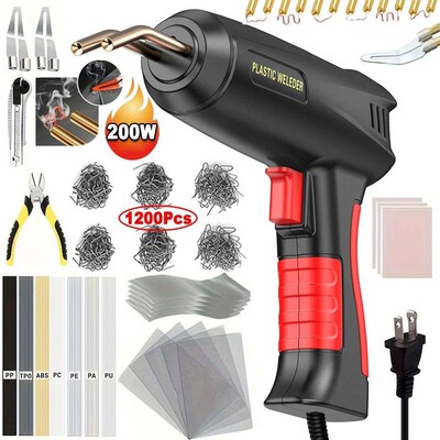 Upgraded 2 in 1 Plastic Welding Kit Hot Stapler Soldering Gu