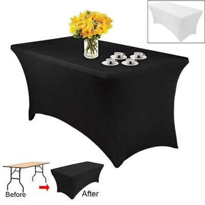 4-8FT Spandex Fitted Sretch Table ver Folding Table Rectangu