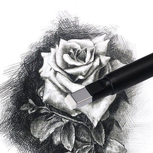High Precision Eraser Mechanical Rubber Refillable Pen Press