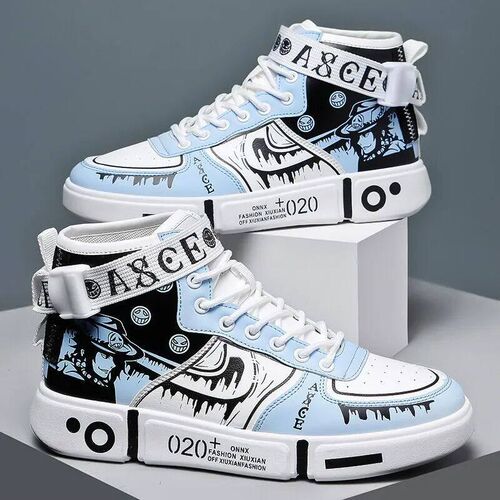 Sepatu Vulkanis Pria Kualitas Tinggi Sepatu Kasual High Top