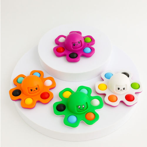 Octopus Finger toy Spinner Expressions Push Press Bubble Sen