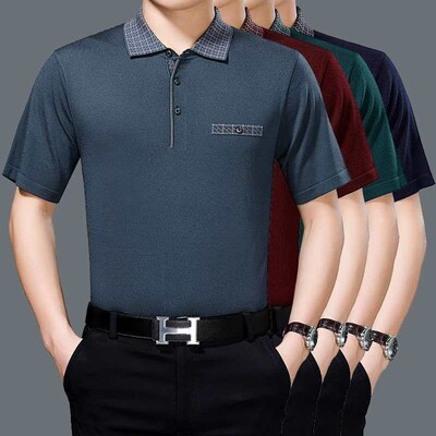 Summer Middle-aged and Elderly Mens Business Casual Mens L
