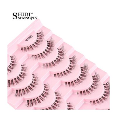5/10Pairs False Lashes Cat Eye Eyelashes Eyelash Extension 3