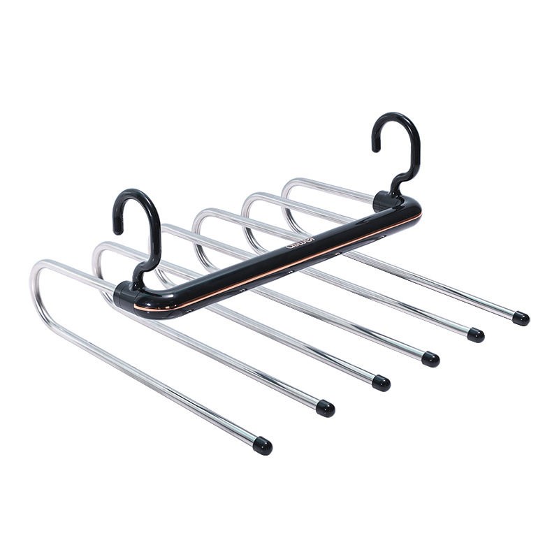 Storage pants artifact hanger folding pants rack 6-layer tel图片