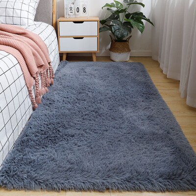 Plush Carpet Living Room Bedroom Fluffy Rug Floor Mat 地毯子