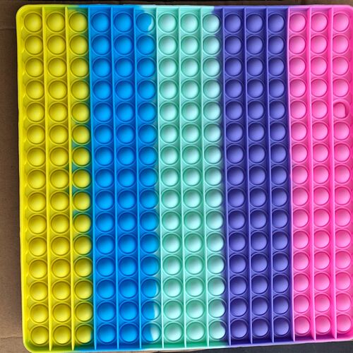 Big Size 30*30cm Giant Pop Fidget Toys Rainbow Antistress Pu