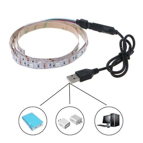 USB 5V LED CoLoR RainBow STRip LighT TV BaCkgRoUnD LighTing