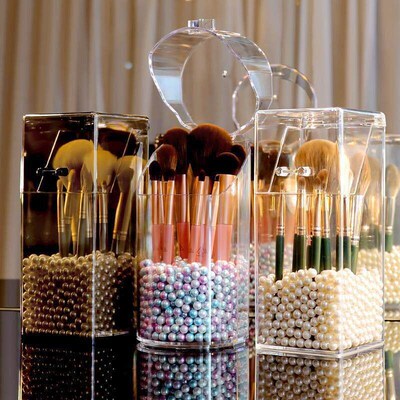 make up organizer storage box acrylic cosmetics rotation