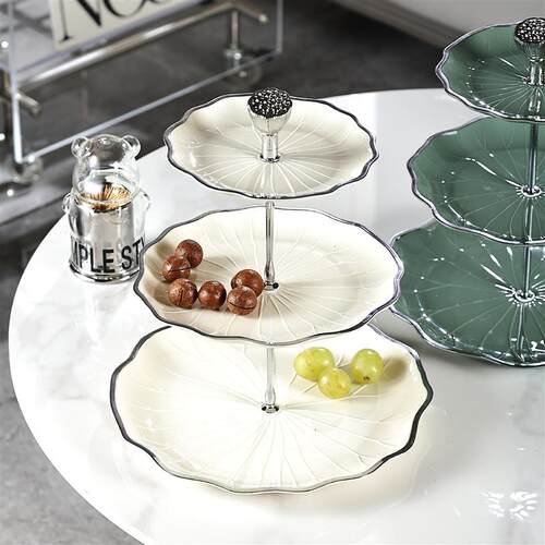 Light luxury high-end fruit tray, home living room tea table