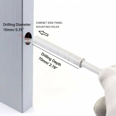 10Pcs Hidden Soft Quiet Close Closer Concealed Cabinet Rebou