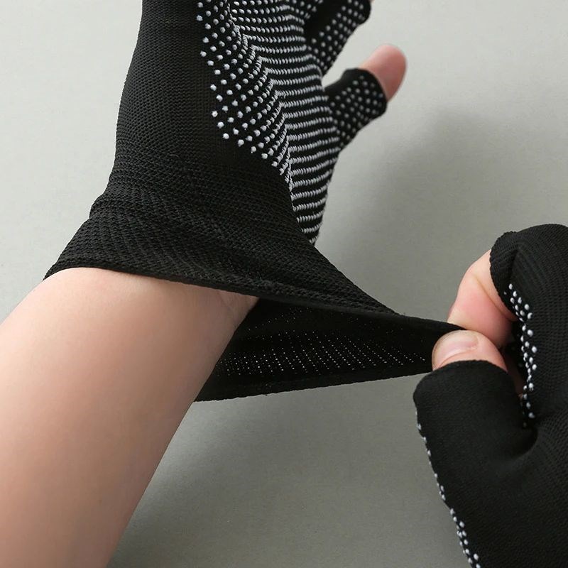 Women Men Arthritis Compression Gloves Fingerless Joint Pain图片